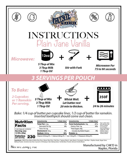 Plain Jane Vanilla Flavor